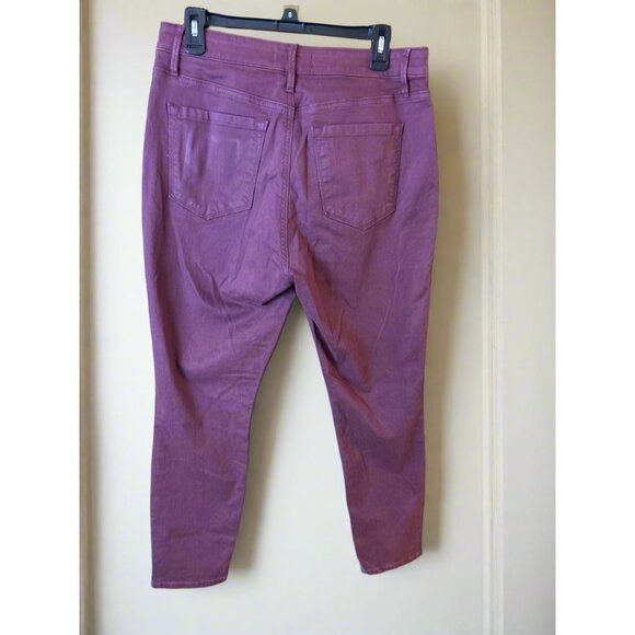 Loft Curvy High Waist Skinny Ankle Jeans - Picture 6 of 6